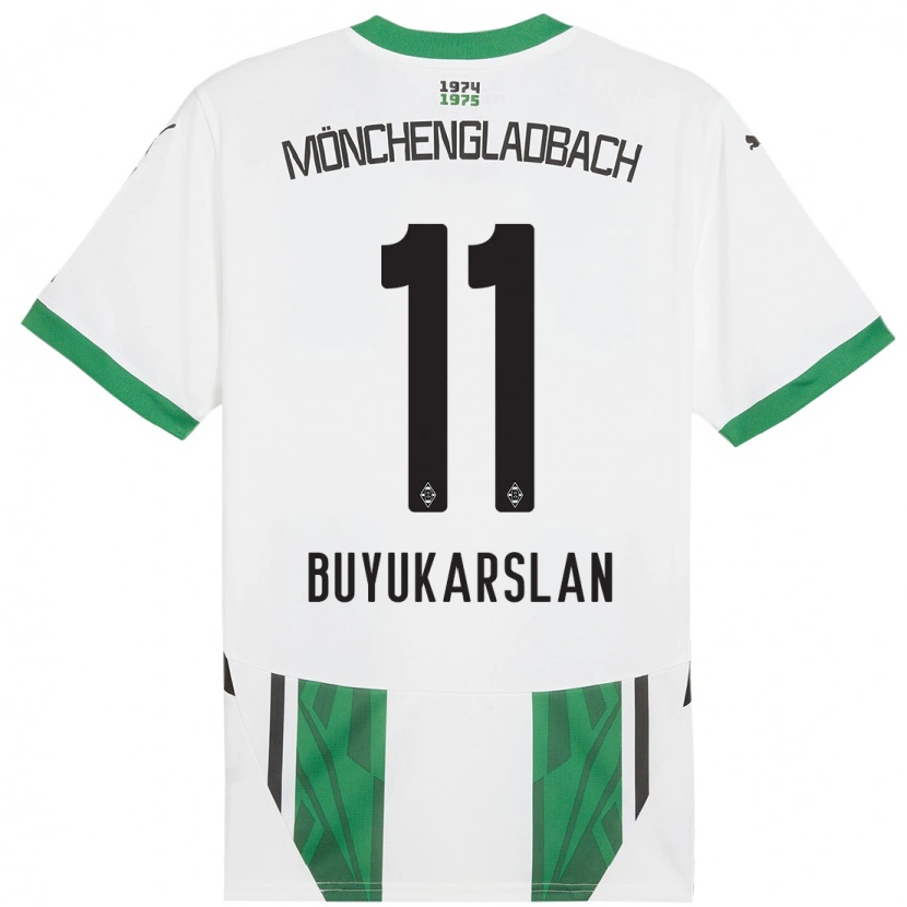 Danxen Kinder Oguzcan Büyükarslan #11 Weiß Grün Heimtrikot Trikot 2024/25 T-Shirt Schweiz