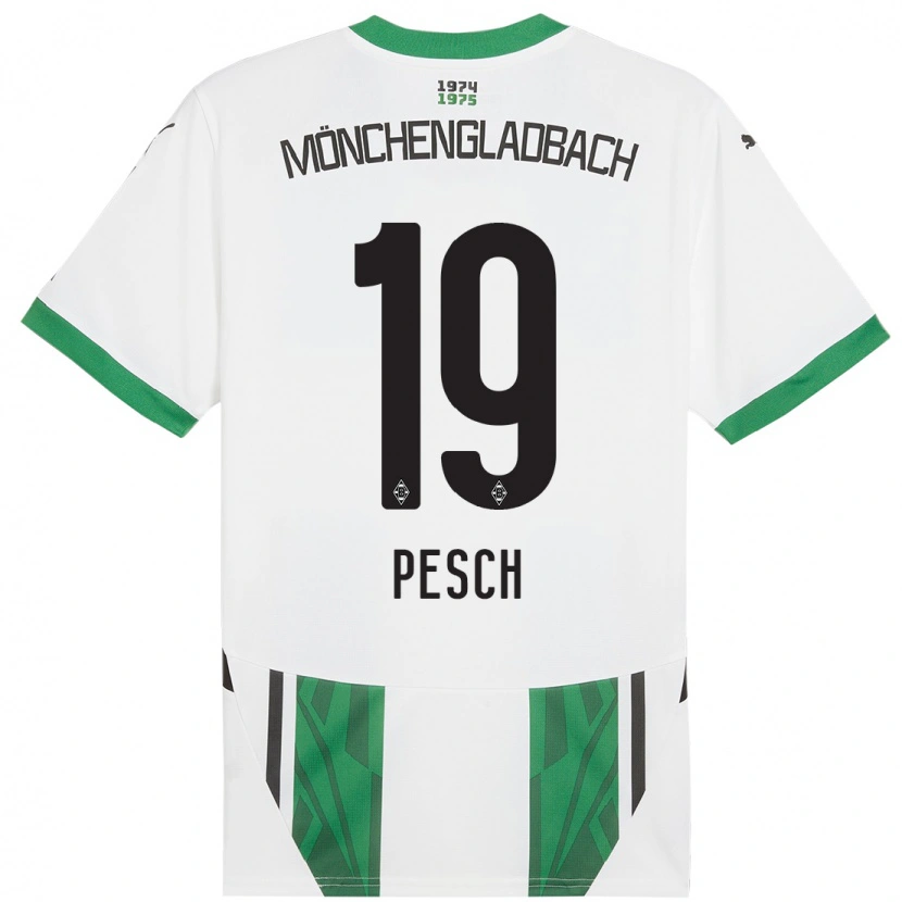 Danxen Kinder Noah Pesch #19 Weiß Grün Heimtrikot Trikot 2024/25 T-Shirt Schweiz