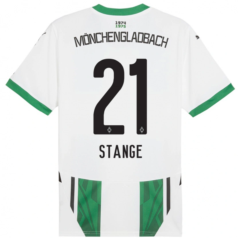 Danxen Kinder Veit Stange #21 Weiß Grün Heimtrikot Trikot 2024/25 T-Shirt Schweiz