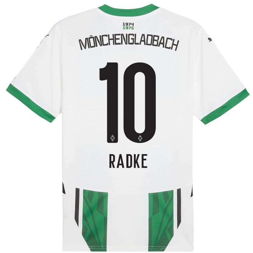 Danxen Kinder Laura Radke #10 Weiß Grün Heimtrikot Trikot 2024/25 T-Shirt Schweiz