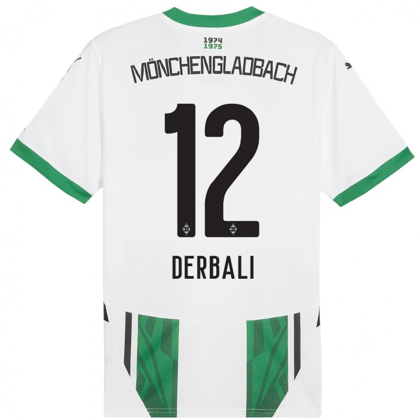 Danxen Kinder Louisa Derbali #12 Weiß Grün Heimtrikot Trikot 2024/25 T-Shirt Schweiz