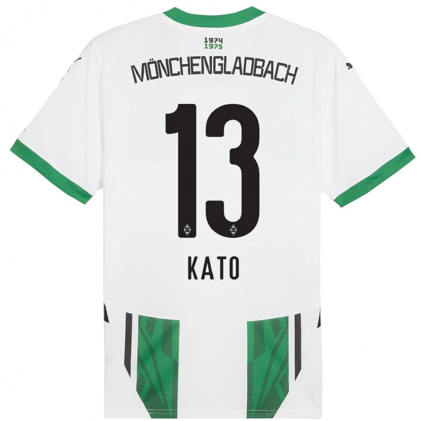 Danxen Kinder Mizuho Kato #13 Weiß Grün Heimtrikot Trikot 2024/25 T-Shirt Schweiz