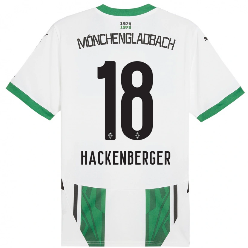 Danxen Kinder Jessica Hackenberger #18 Weiß Grün Heimtrikot Trikot 2024/25 T-Shirt Schweiz