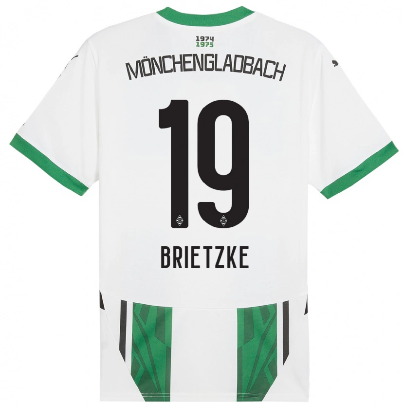 Danxen Kinder Yvonne Brietzke #19 Weiß Grün Heimtrikot Trikot 2024/25 T-Shirt Schweiz