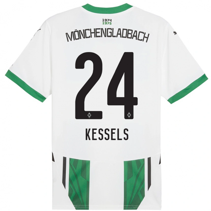 Danxen Kinder Imke Kessels #24 Weiß Grün Heimtrikot Trikot 2024/25 T-Shirt Schweiz