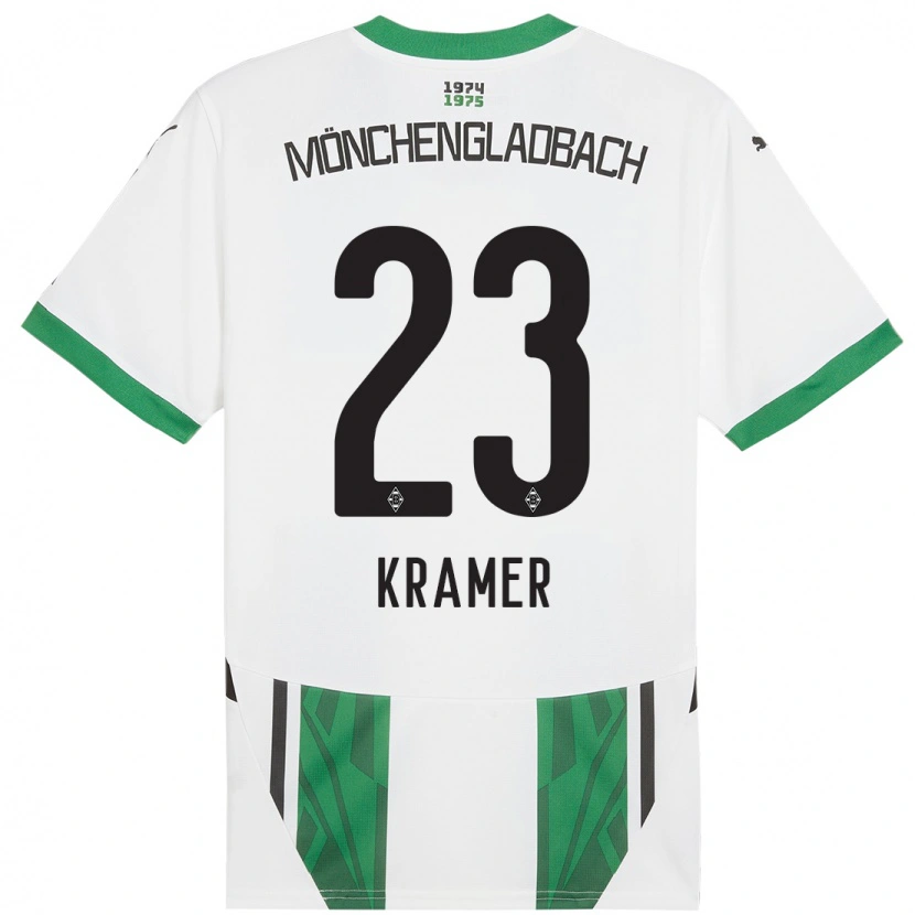 Danxen Kinder Christoph Kramer #23 Weiß Grün Heimtrikot Trikot 2024/25 T-Shirt Schweiz