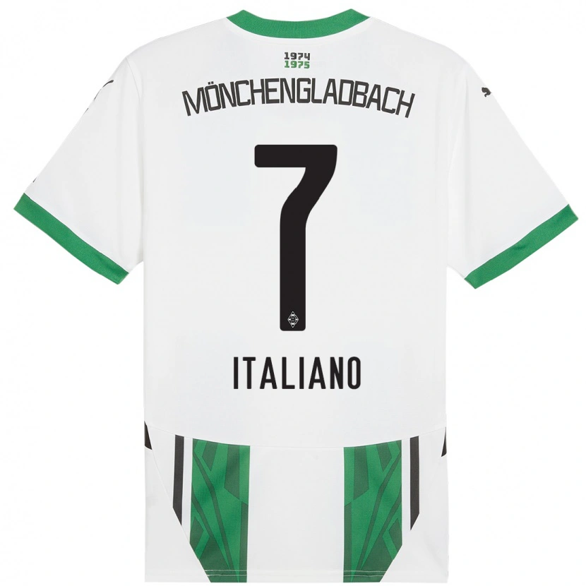 Danxen Kinder Jacob Italiano #7 Weiß Grün Heimtrikot Trikot 2024/25 T-Shirt Schweiz