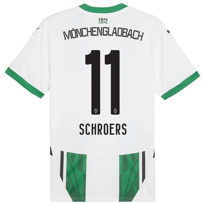 Danxen Kinder Mika Schroers #11 Weiß Grün Heimtrikot Trikot 2024/25 T-Shirt Schweiz