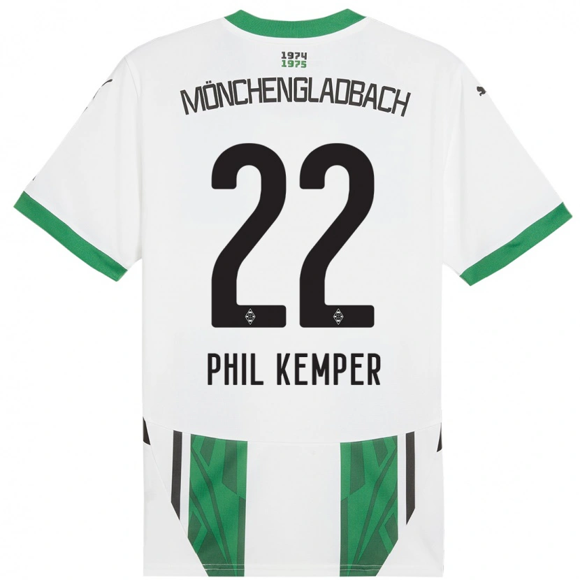 Danxen Kinder Phil Kemper #22 Weiß Grün Heimtrikot Trikot 2024/25 T-Shirt Schweiz