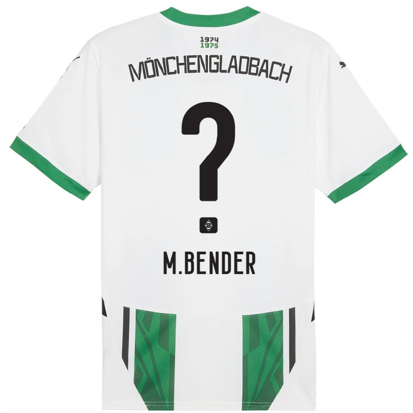 Danxen Kinder Maurice Bender #0 Weiß Grün Heimtrikot Trikot 2024/25 T-Shirt Schweiz