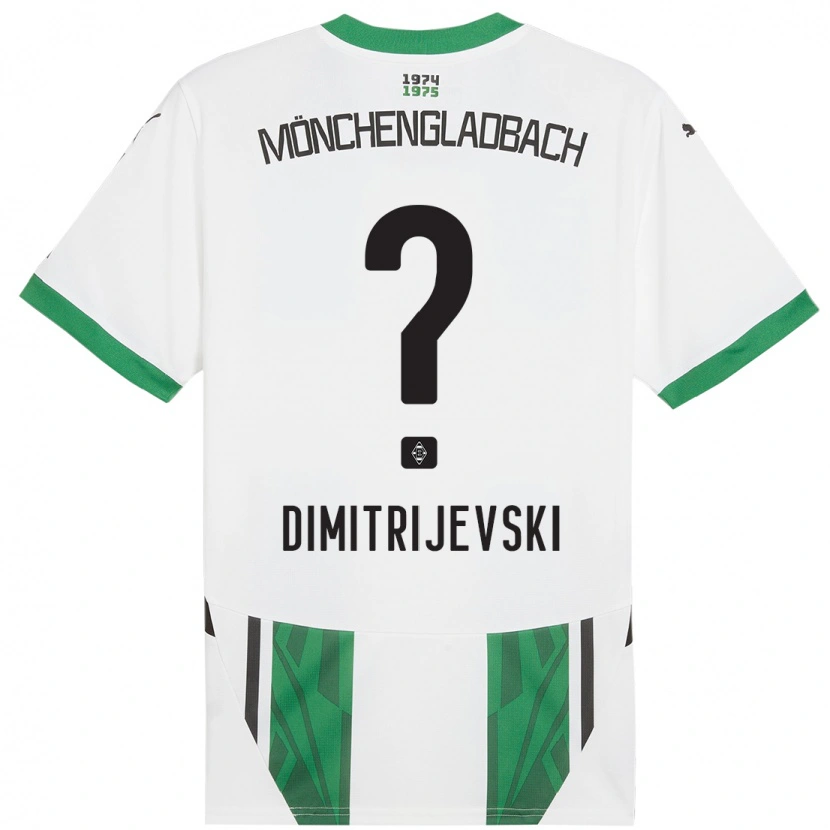 Danxen Kinder Maximilian Dimitrijevski #0 Weiß Grün Heimtrikot Trikot 2024/25 T-Shirt Schweiz