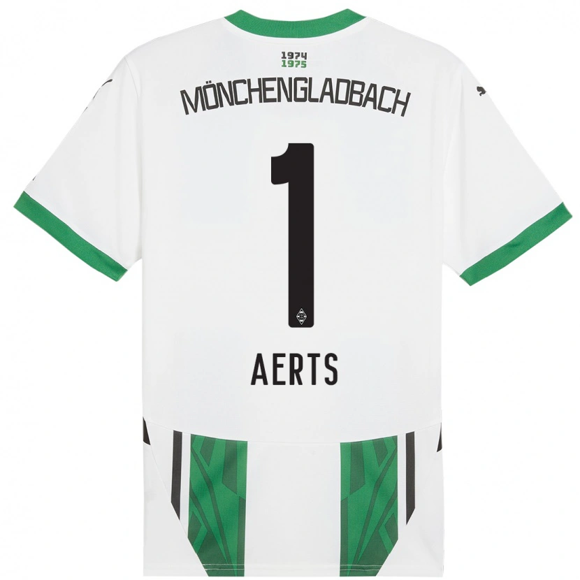 Danxen Kinder Liv Aerts #1 Weiß Grün Heimtrikot Trikot 2024/25 T-Shirt Schweiz