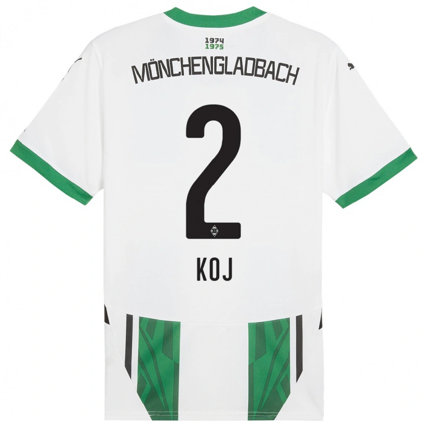 Danxen Kinder Julia Koj #2 Weiß Grün Heimtrikot Trikot 2024/25 T-Shirt Schweiz