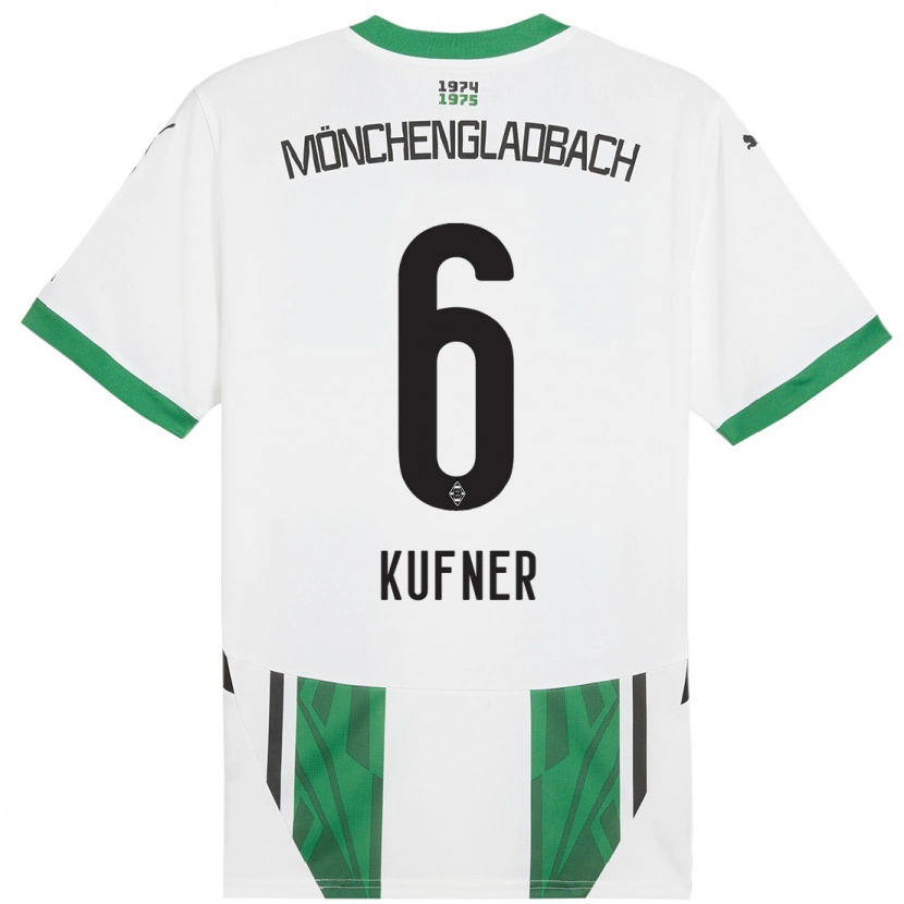 Danxen Kinder Anne-Catherine Kufner #6 Weiß Grün Heimtrikot Trikot 2024/25 T-Shirt Schweiz