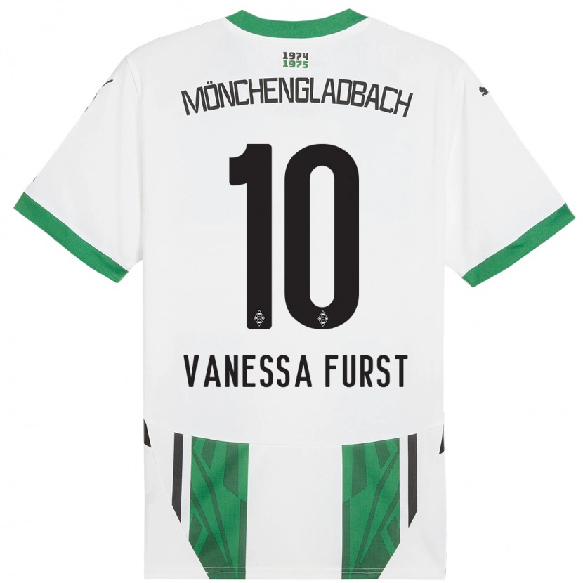 Danxen Kinder Vanessa Fürst #10 Weiß Grün Heimtrikot Trikot 2024/25 T-Shirt Schweiz