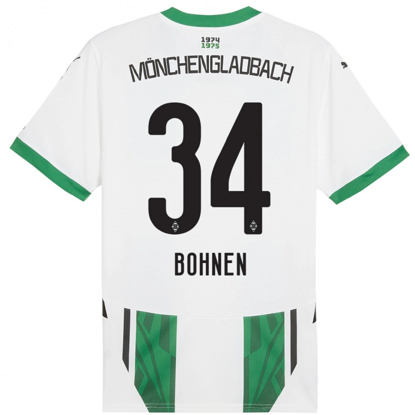 Danxen Kinder Bohnen #34 Weiß Grün Heimtrikot Trikot 2024/25 T-Shirt Schweiz