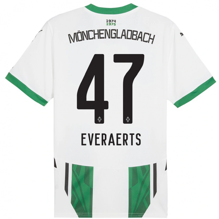 Danxen Kinder Kim Everaerts #47 Weiß Grün Heimtrikot Trikot 2024/25 T-Shirt Schweiz