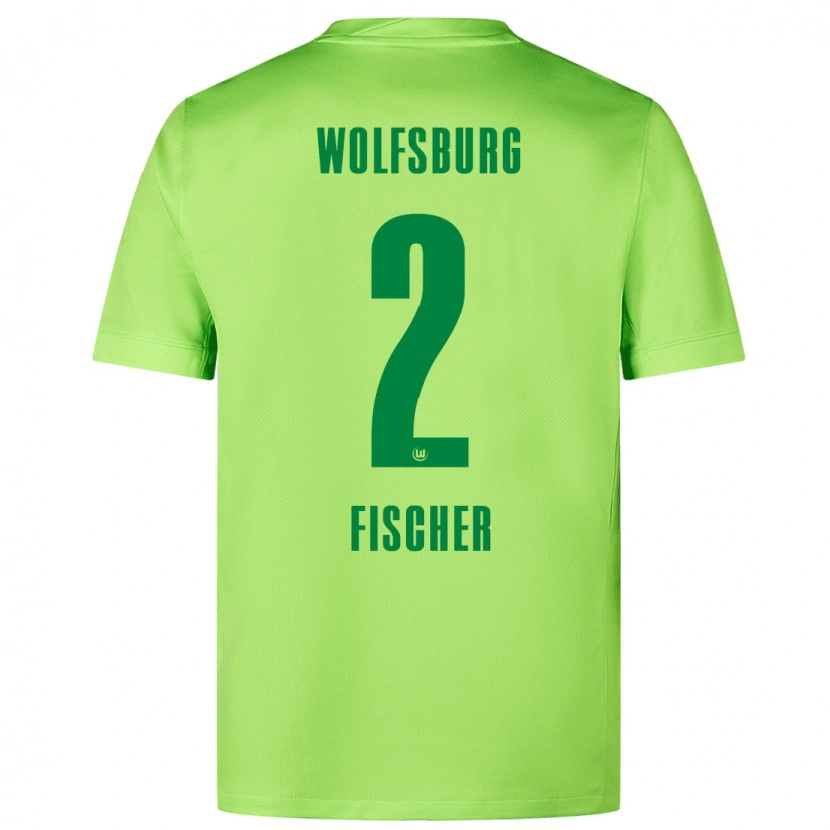 Danxen Kinder Kilian Fischer #2 Fluoreszierendes Grün Heimtrikot Trikot 2024/25 T-Shirt Schweiz