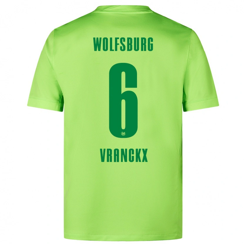 Danxen Kinder Aster Vranckx #6 Fluoreszierendes Grün Heimtrikot Trikot 2024/25 T-Shirt Schweiz