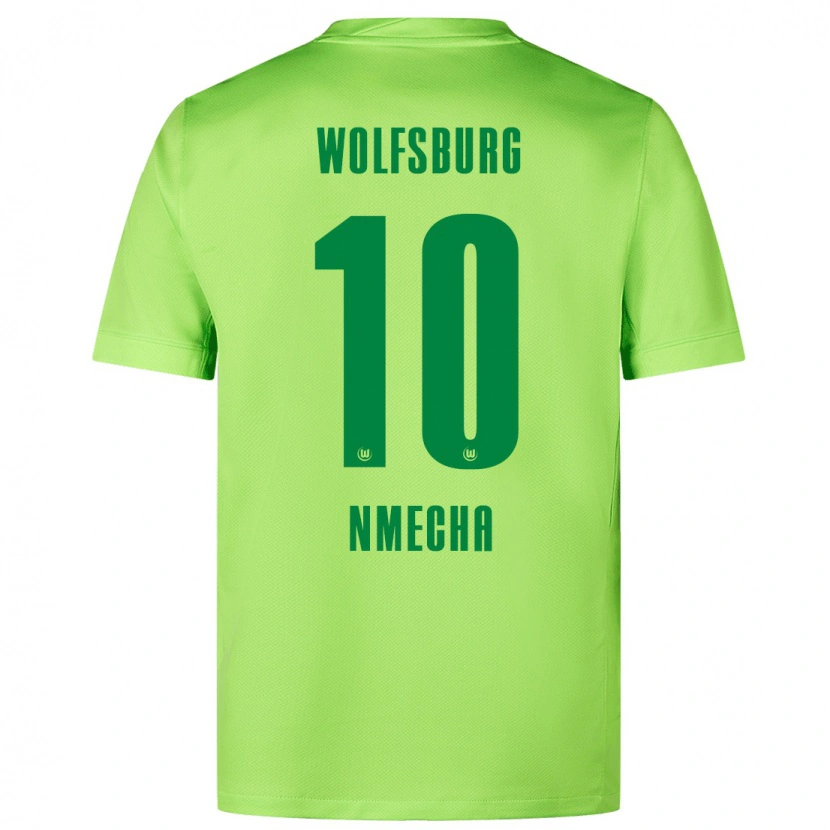 Danxen Kinder Lukas Nmecha #10 Fluoreszierendes Grün Heimtrikot Trikot 2024/25 T-Shirt Schweiz