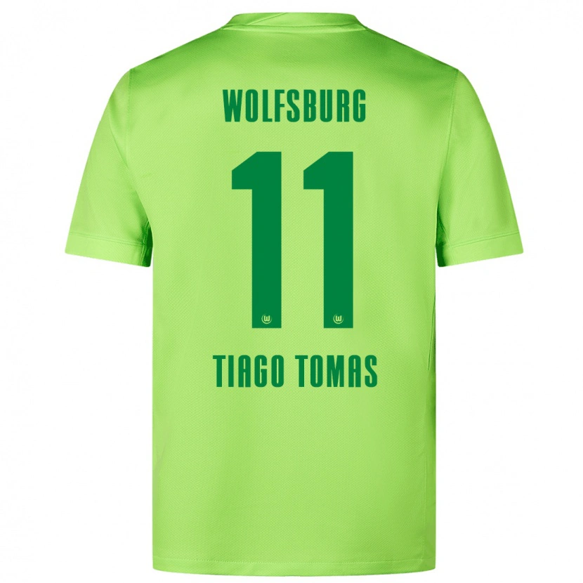 Danxen Kinder Tiago Tomás #11 Fluoreszierendes Grün Heimtrikot Trikot 2024/25 T-Shirt Schweiz