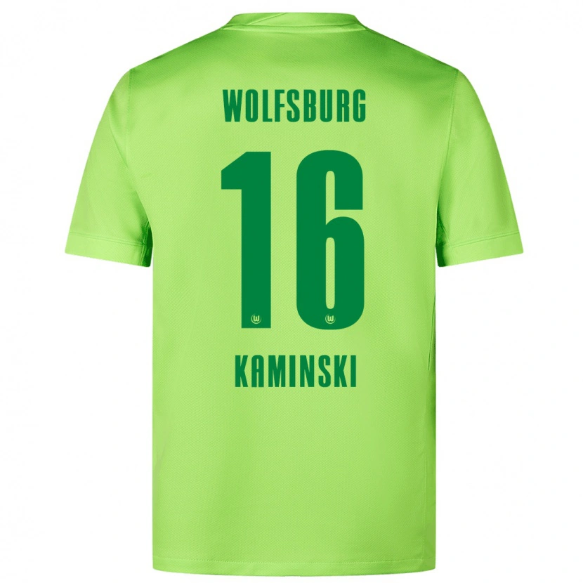 Danxen Kinder Jakub Kaminski #16 Fluoreszierendes Grün Heimtrikot Trikot 2024/25 T-Shirt Schweiz