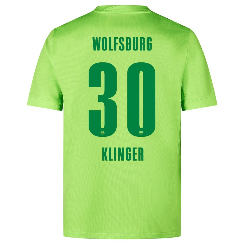 Danxen Kinder Niklas Klinger #30 Fluoreszierendes Grün Heimtrikot Trikot 2024/25 T-Shirt Schweiz