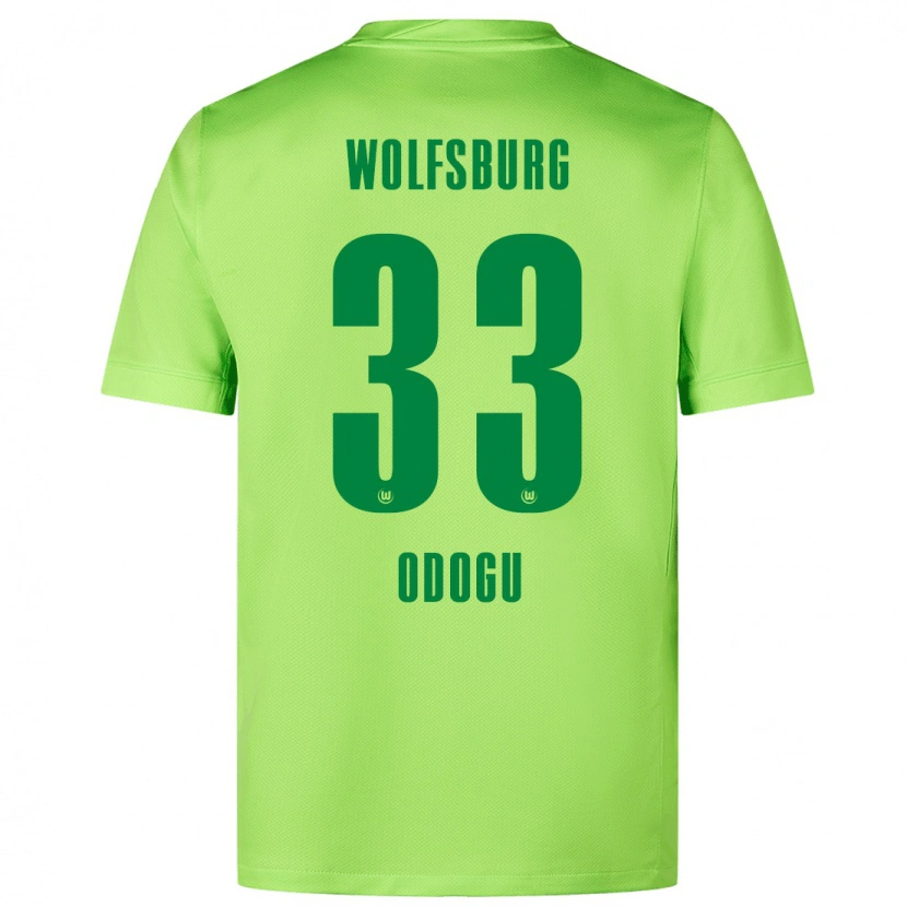 Danxen Kinder David Odogu #33 Fluoreszierendes Grün Heimtrikot Trikot 2024/25 T-Shirt Schweiz