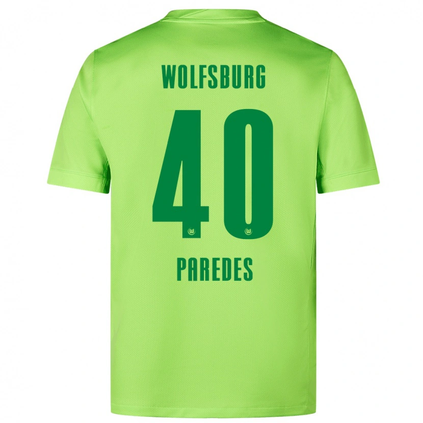 Danxen Kinder Kevin Paredes #40 Fluoreszierendes Grün Heimtrikot Trikot 2024/25 T-Shirt Schweiz