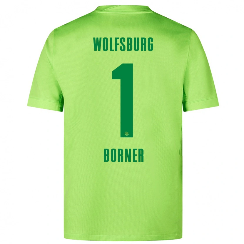 Danxen Kinder Benedikt Börner #1 Fluoreszierendes Grün Heimtrikot Trikot 2024/25 T-Shirt Schweiz