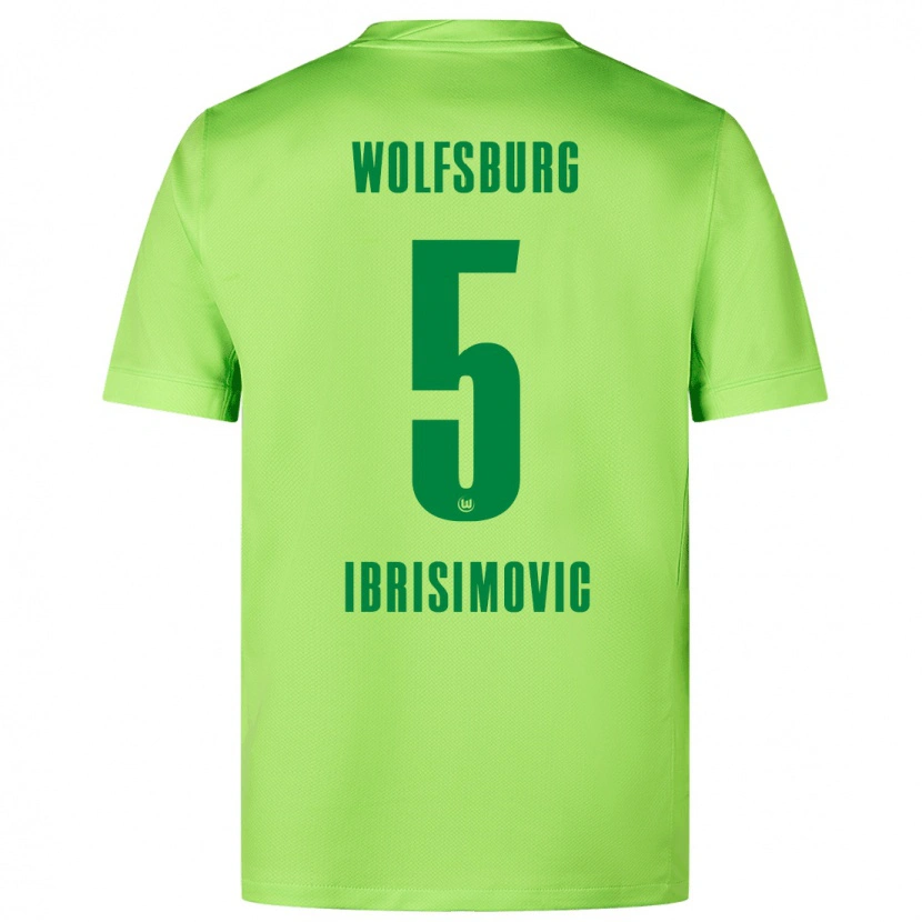 Danxen Kinder Amar Ibrisimovic #5 Fluoreszierendes Grün Heimtrikot Trikot 2024/25 T-Shirt Schweiz