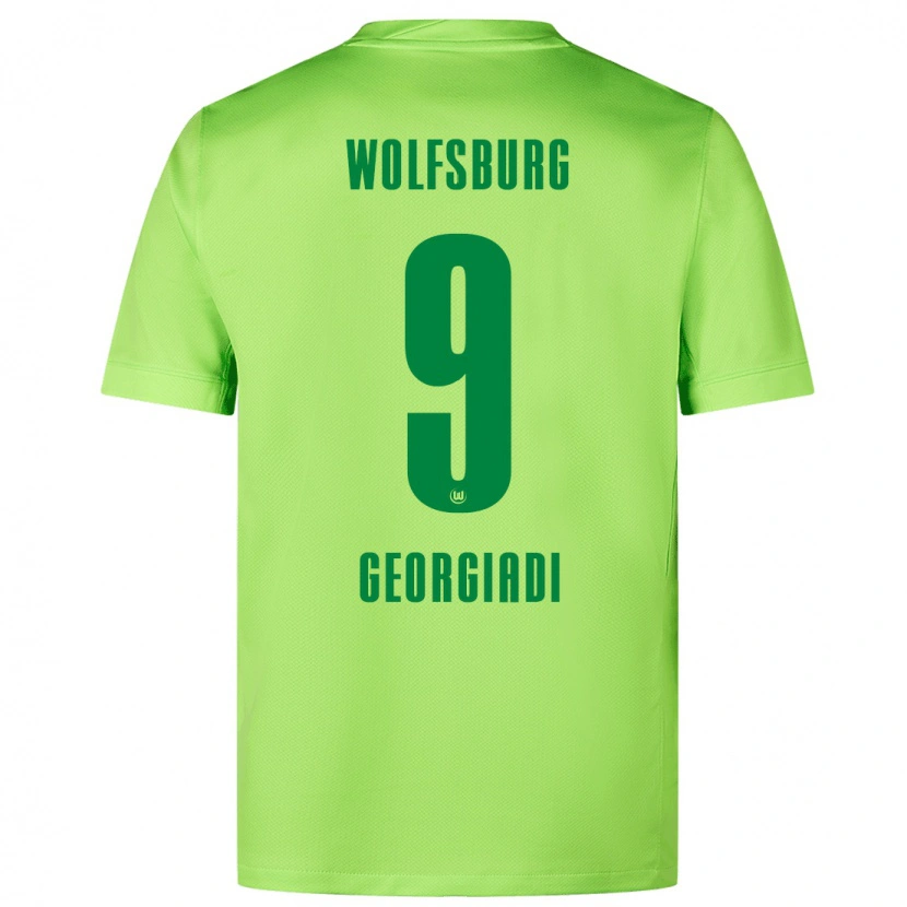 Danxen Kinder Alexander Georgiadi #9 Fluoreszierendes Grün Heimtrikot Trikot 2024/25 T-Shirt Schweiz