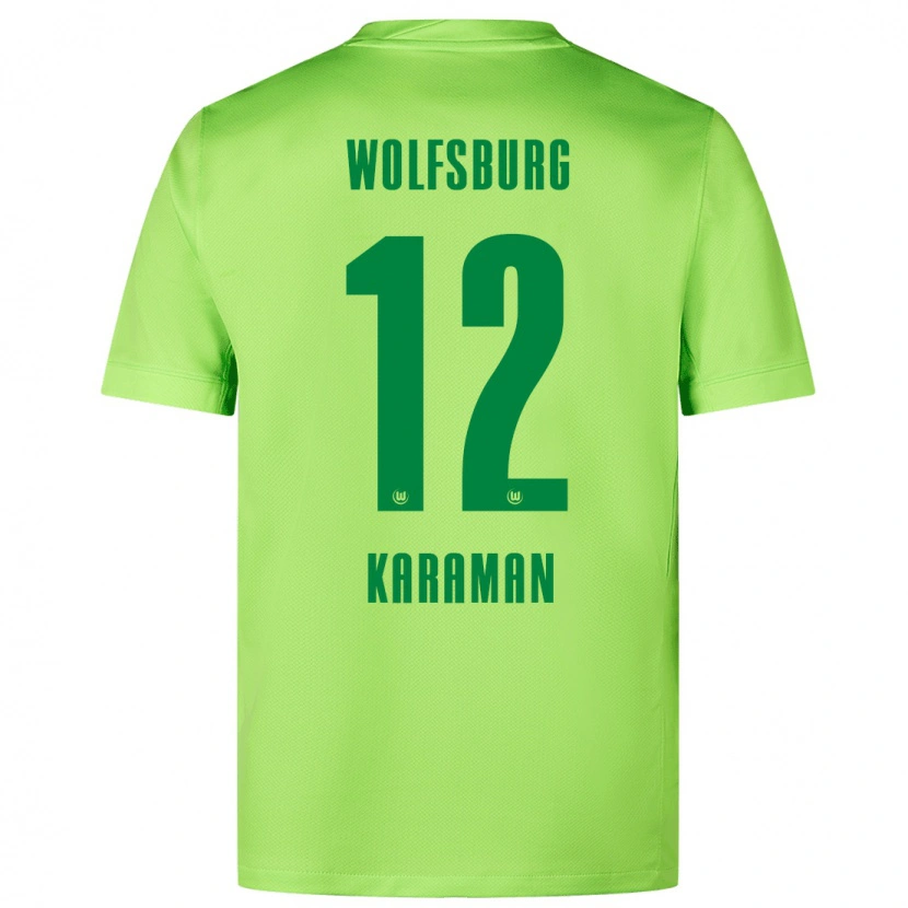 Danxen Kinder Tarik Karaman #12 Fluoreszierendes Grün Heimtrikot Trikot 2024/25 T-Shirt Schweiz