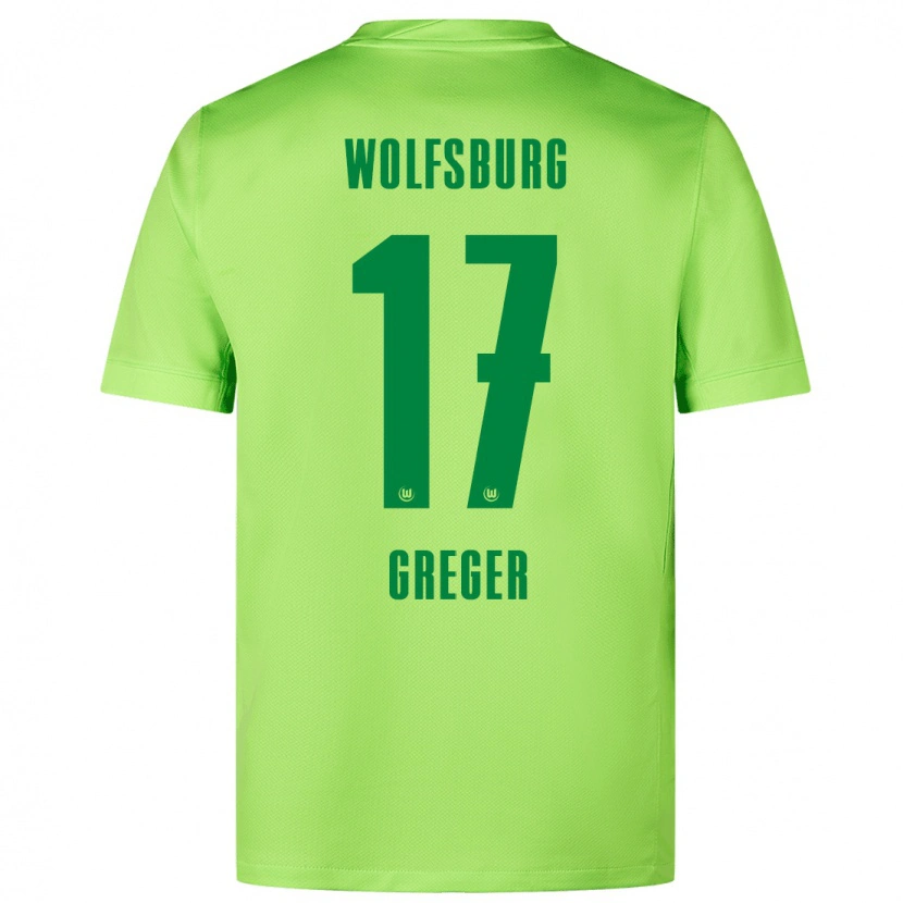 Danxen Kinder Max Greger #17 Fluoreszierendes Grün Heimtrikot Trikot 2024/25 T-Shirt Schweiz