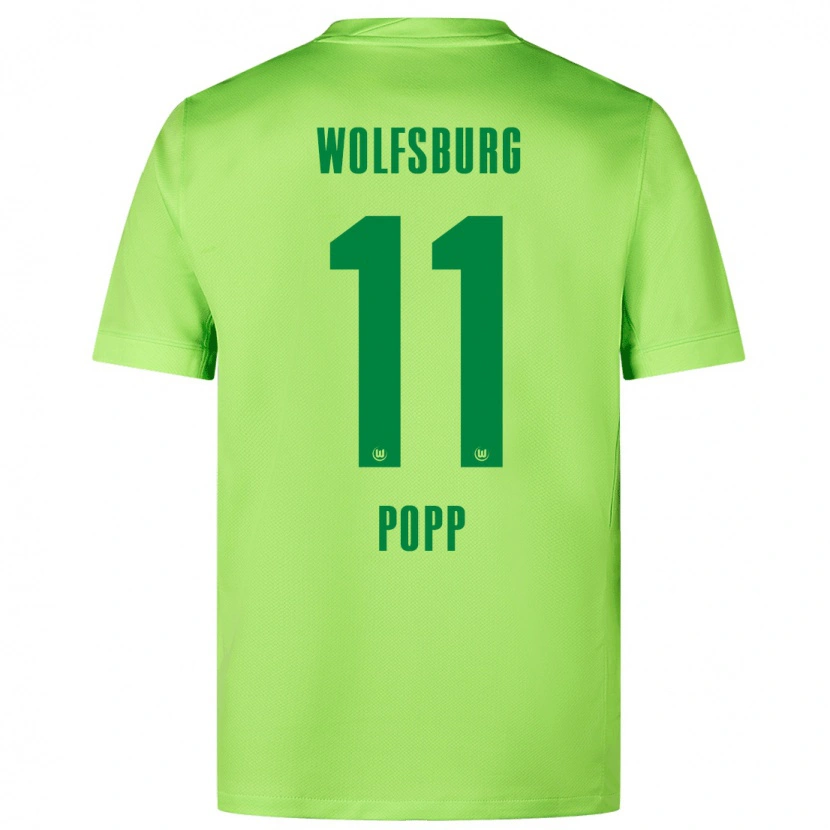 Danxen Kinder Alexandra Popp #11 Fluoreszierendes Grün Heimtrikot Trikot 2024/25 T-Shirt Schweiz