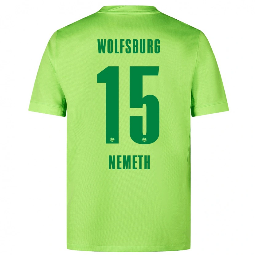 Danxen Kinder Diána Németh #15 Fluoreszierendes Grün Heimtrikot Trikot 2024/25 T-Shirt Schweiz