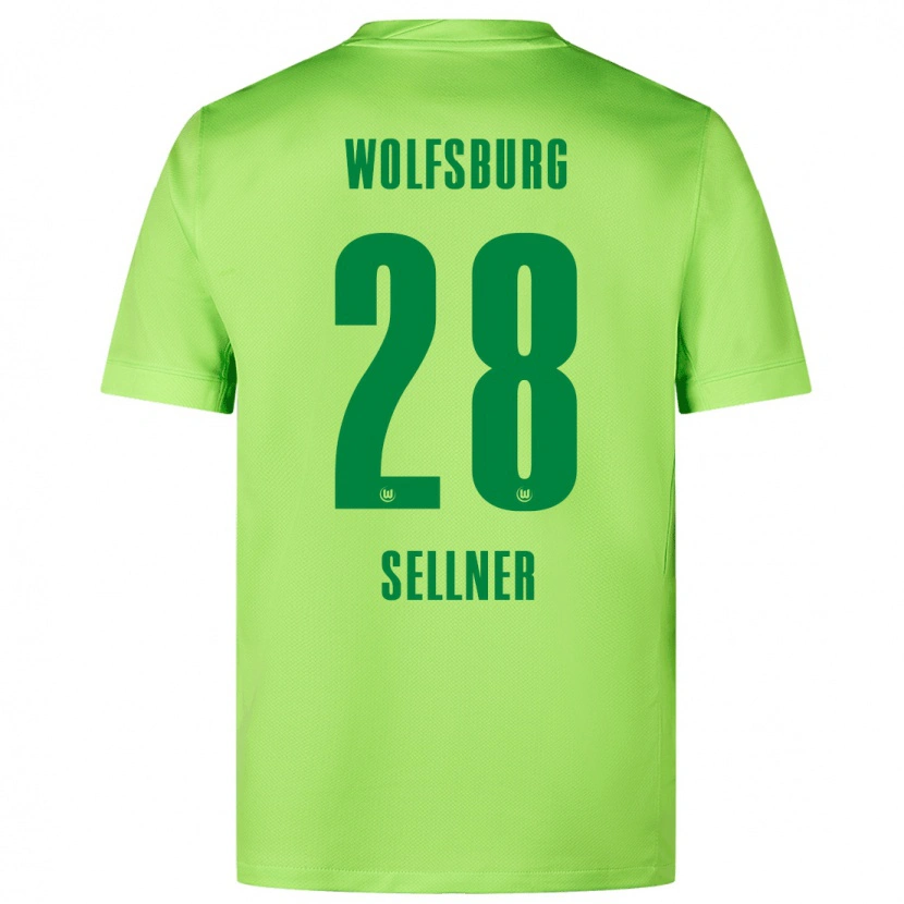 Danxen Kinder Tabea Sellner #28 Fluoreszierendes Grün Heimtrikot Trikot 2024/25 T-Shirt Schweiz