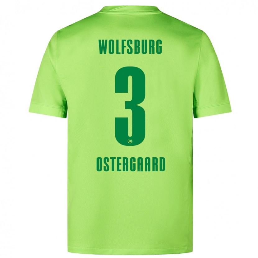 Danxen Kinder Christian Östergaard #3 Fluoreszierendes Grün Heimtrikot Trikot 2024/25 T-Shirt Schweiz