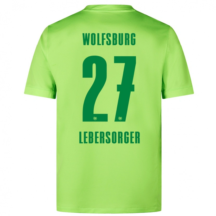 Danxen Kinder Kevin Lebersorger #27 Fluoreszierendes Grün Heimtrikot Trikot 2024/25 T-Shirt Schweiz