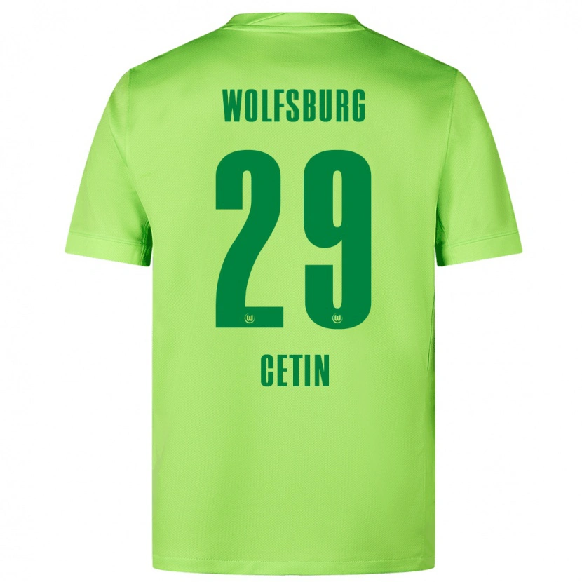 Danxen Kinder Erkan Cetin #29 Fluoreszierendes Grün Heimtrikot Trikot 2024/25 T-Shirt Schweiz