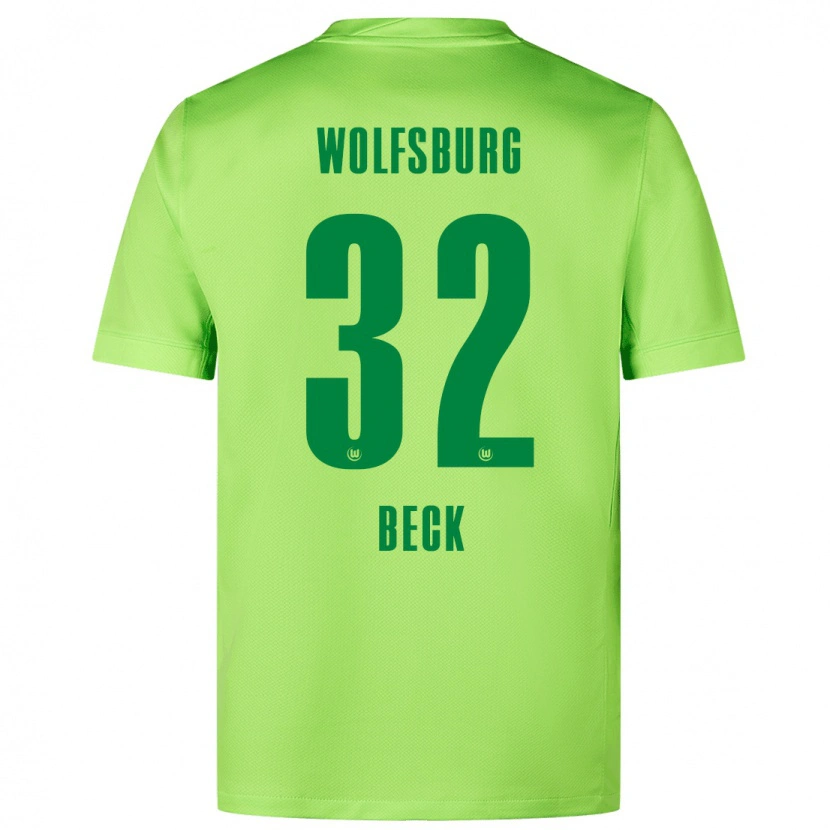 Danxen Kinder Kiara Beck #32 Fluoreszierendes Grün Heimtrikot Trikot 2024/25 T-Shirt Schweiz