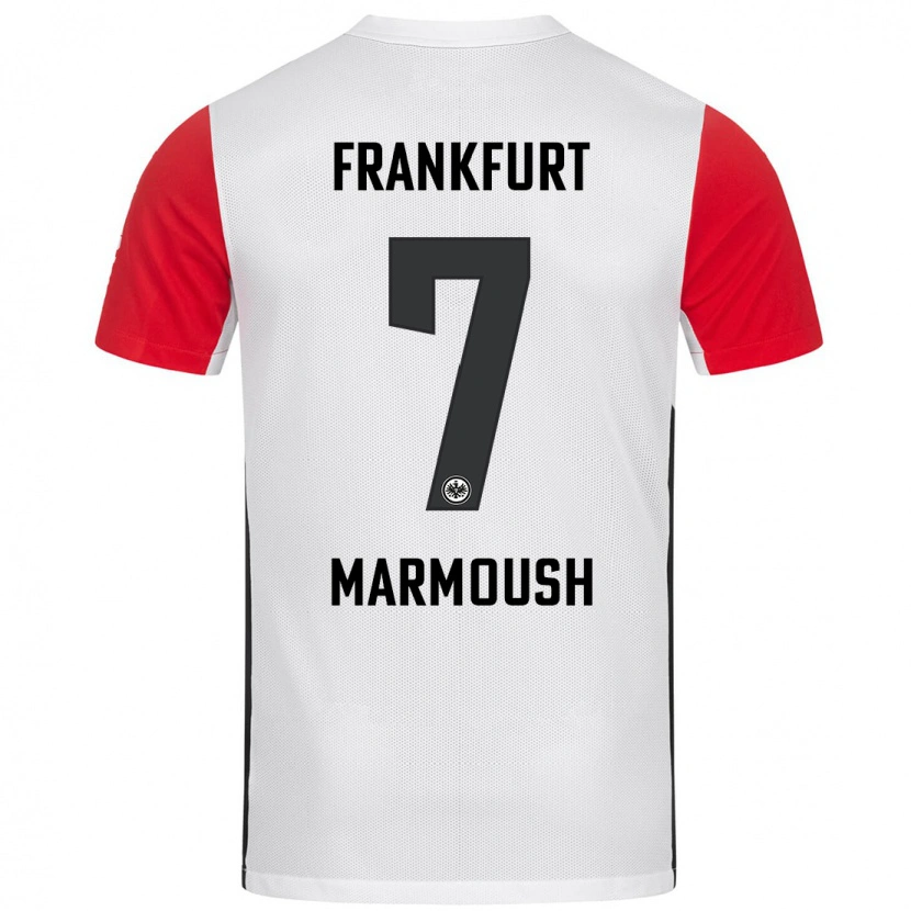 Danxen Kinder Omar Marmoush #7 Weiß Rot Heimtrikot Trikot 2024/25 T-Shirt Schweiz