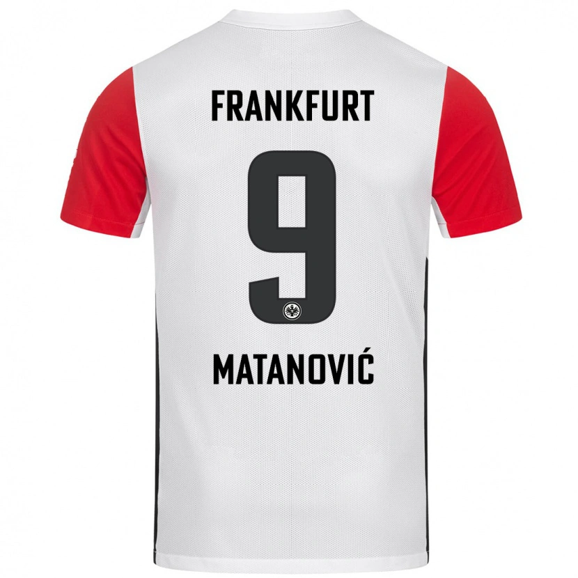 Danxen Kinder Igor Matanovic #9 Weiß Rot Heimtrikot Trikot 2024/25 T-Shirt Schweiz