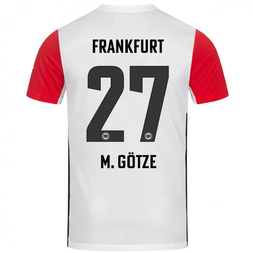 Danxen Kinder Mario Götze #27 Weiß Rot Heimtrikot Trikot 2024/25 T-Shirt Schweiz