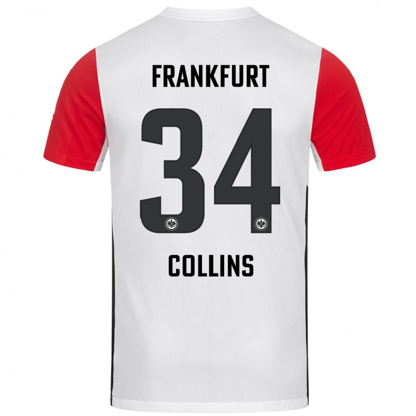 Danxen Kinder Nnamdi Collins #34 Weiß Rot Heimtrikot Trikot 2024/25 T-Shirt Schweiz