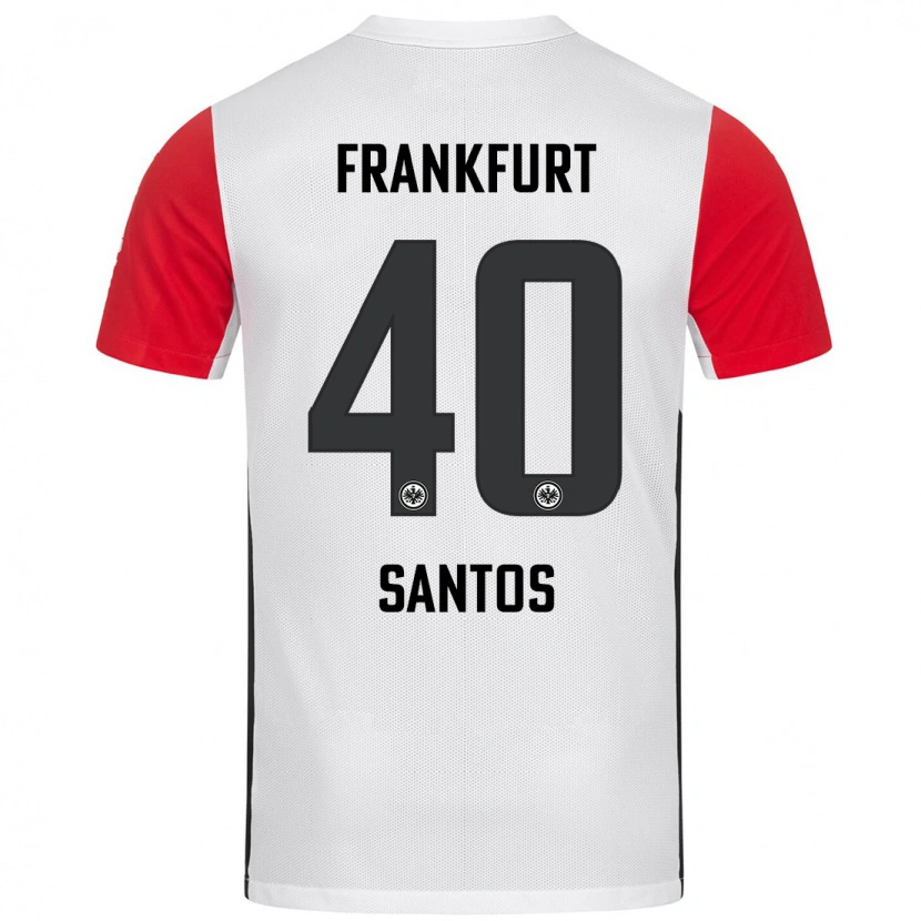 Danxen Kinder Kauã Santos #40 Weiß Rot Heimtrikot Trikot 2024/25 T-Shirt Schweiz