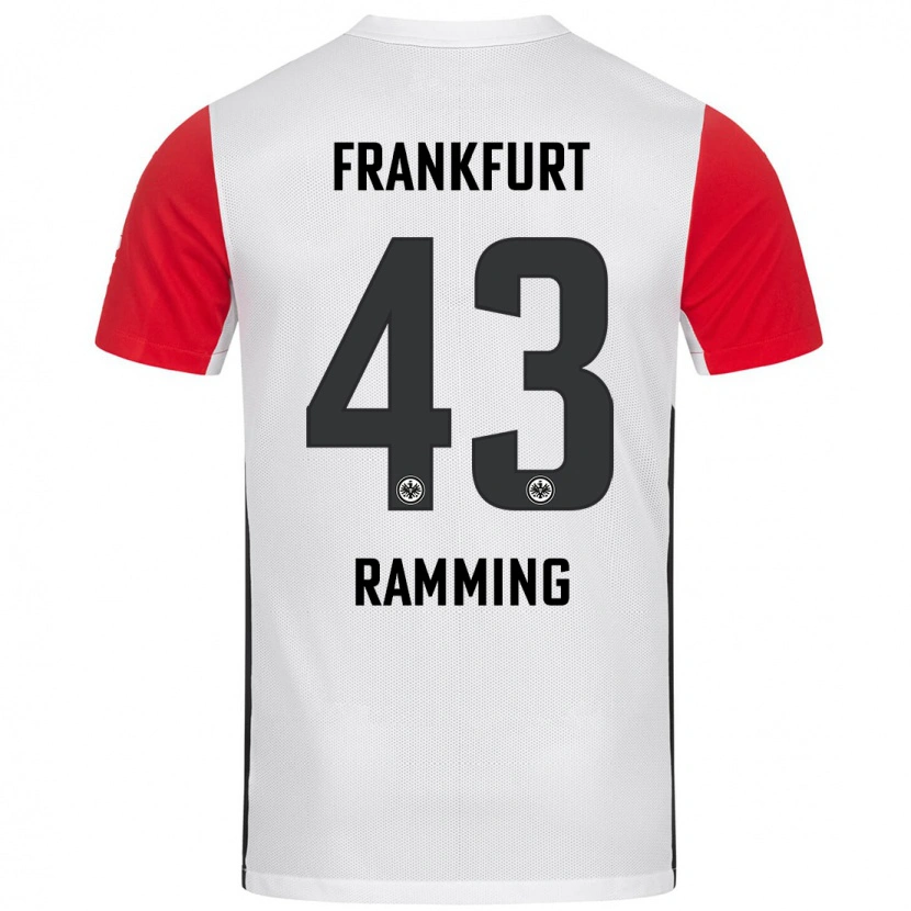 Danxen Kinder Nils Ramming #43 Weiß Rot Heimtrikot Trikot 2024/25 T-Shirt Schweiz