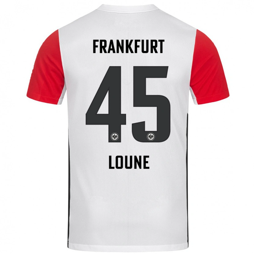 Danxen Kinder Mehdi Loune #45 Weiß Rot Heimtrikot Trikot 2024/25 T-Shirt Schweiz