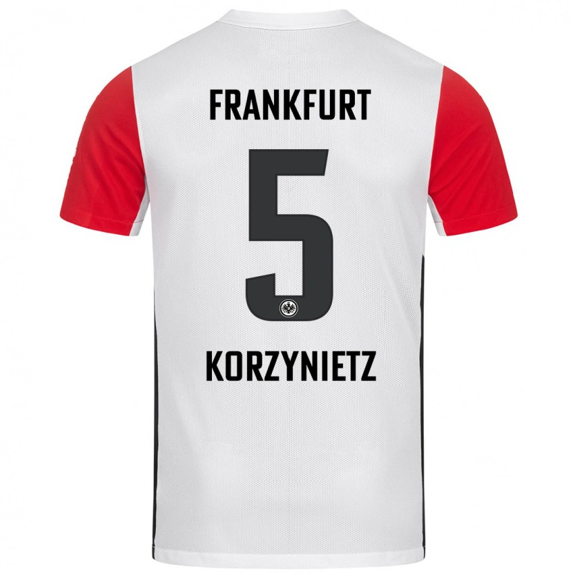 Danxen Kinder Jaden Korzynietz #5 Weiß Rot Heimtrikot Trikot 2024/25 T-Shirt Schweiz