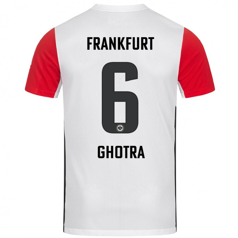 Danxen Kinder Harpreet Ghotra #6 Weiß Rot Heimtrikot Trikot 2024/25 T-Shirt Schweiz